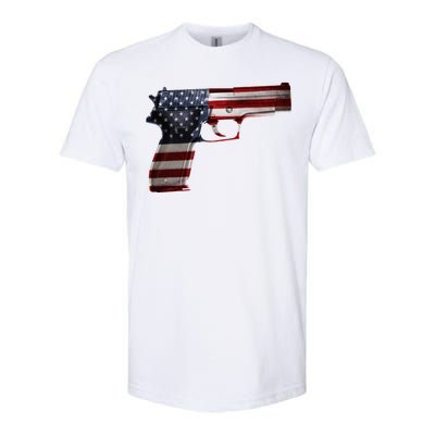 USA Pistol Gun Softstyle® CVC T-Shirt