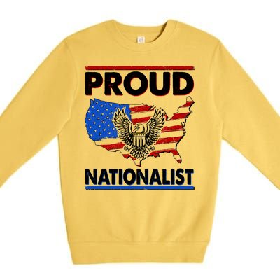 USA Proud Nationalist  Premium Crewneck Sweatshirt