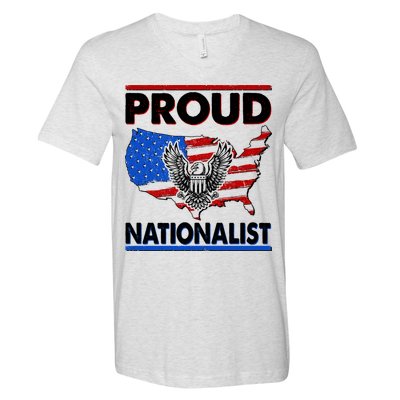 USA Proud Nationalist  V-Neck T-Shirt