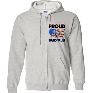 USA Proud Nationalist  Full Zip Hoodie