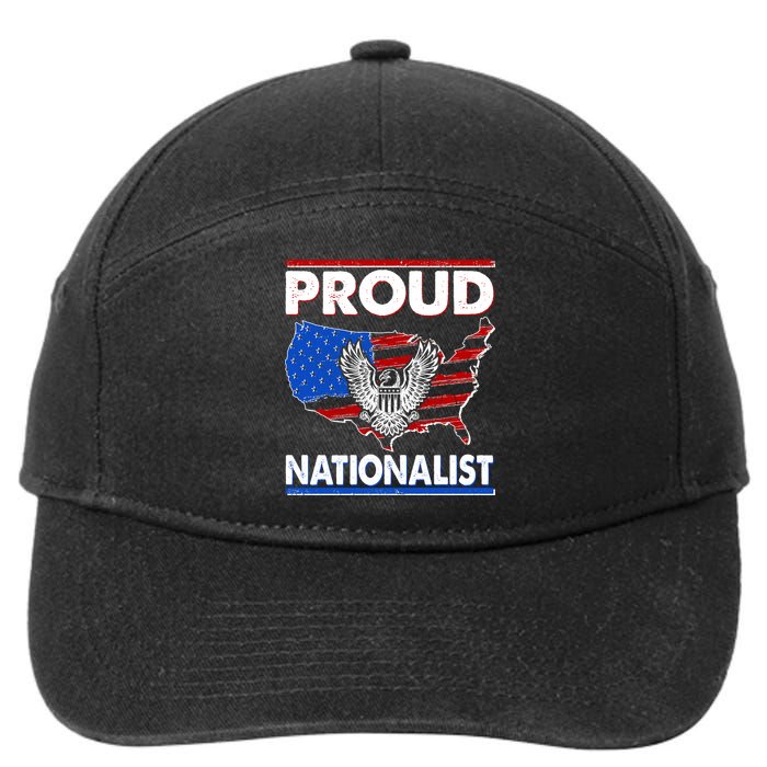 USA Proud Nationalist  7-Panel Snapback Hat