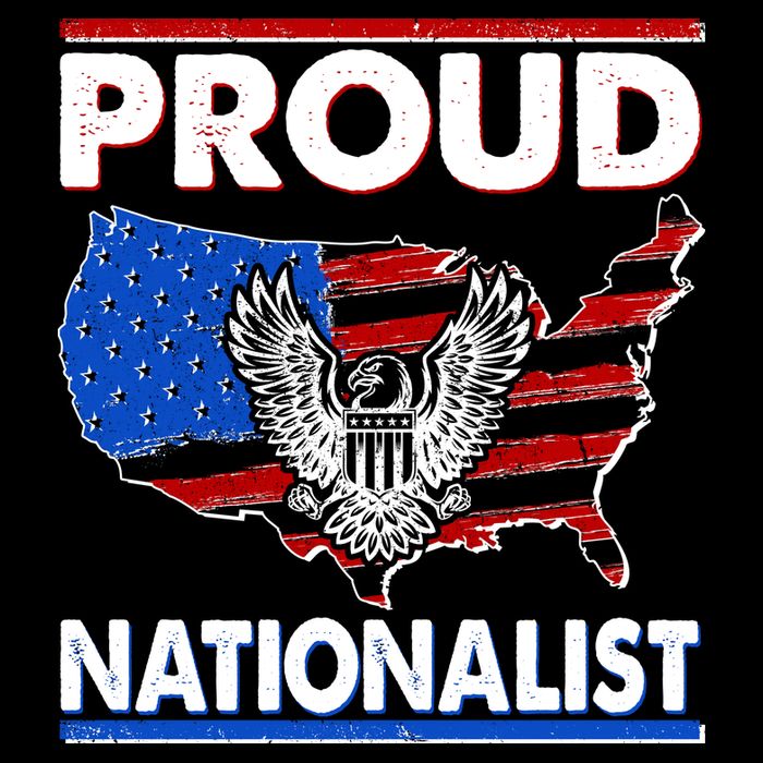 USA Proud Nationalist  7-Panel Snapback Hat