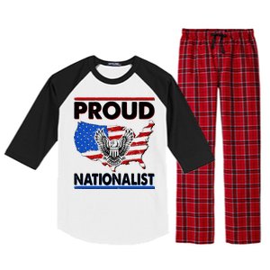 USA Proud Nationalist  Raglan Sleeve Pajama Set