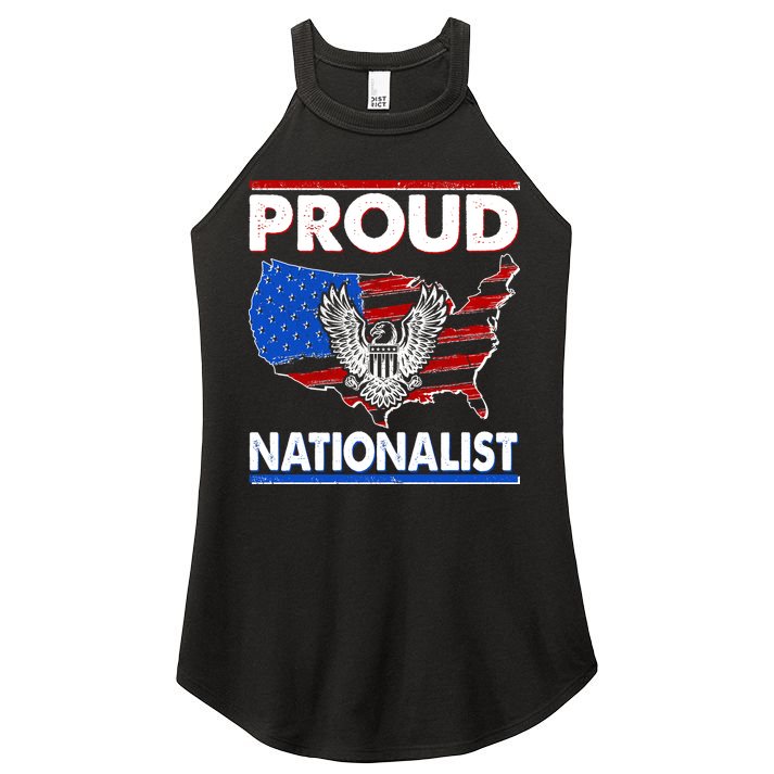 USA Proud Nationalist  Women's Perfect Tri Rocker Tank