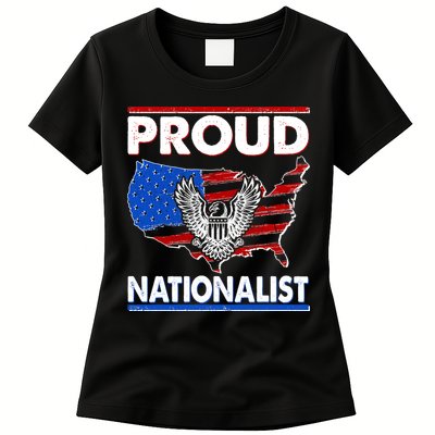 USA Proud Nationalist  Womens T-Shirt