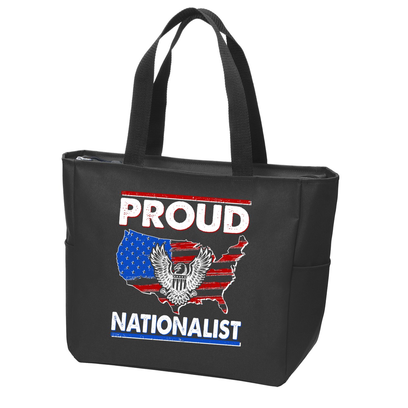 USA Proud Nationalist  Zip Tote Bag