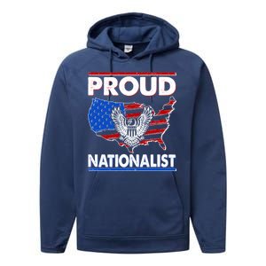 USA Proud Nationalist  Performance Fleece Hoodie