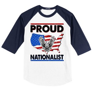 USA Proud Nationalist  Baseball Sleeve Shirt