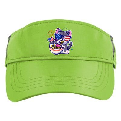 USA Ramen Bowl Kitty America Adult Drive Performance Visor