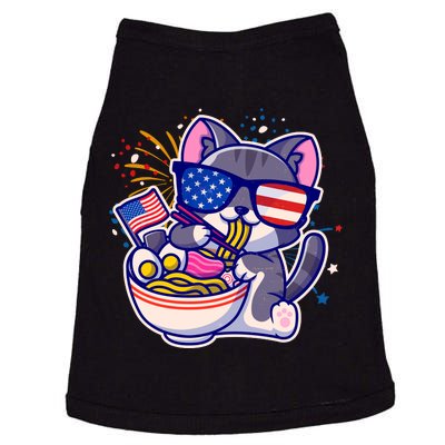 USA Ramen Bowl Kitty America Doggie Tank