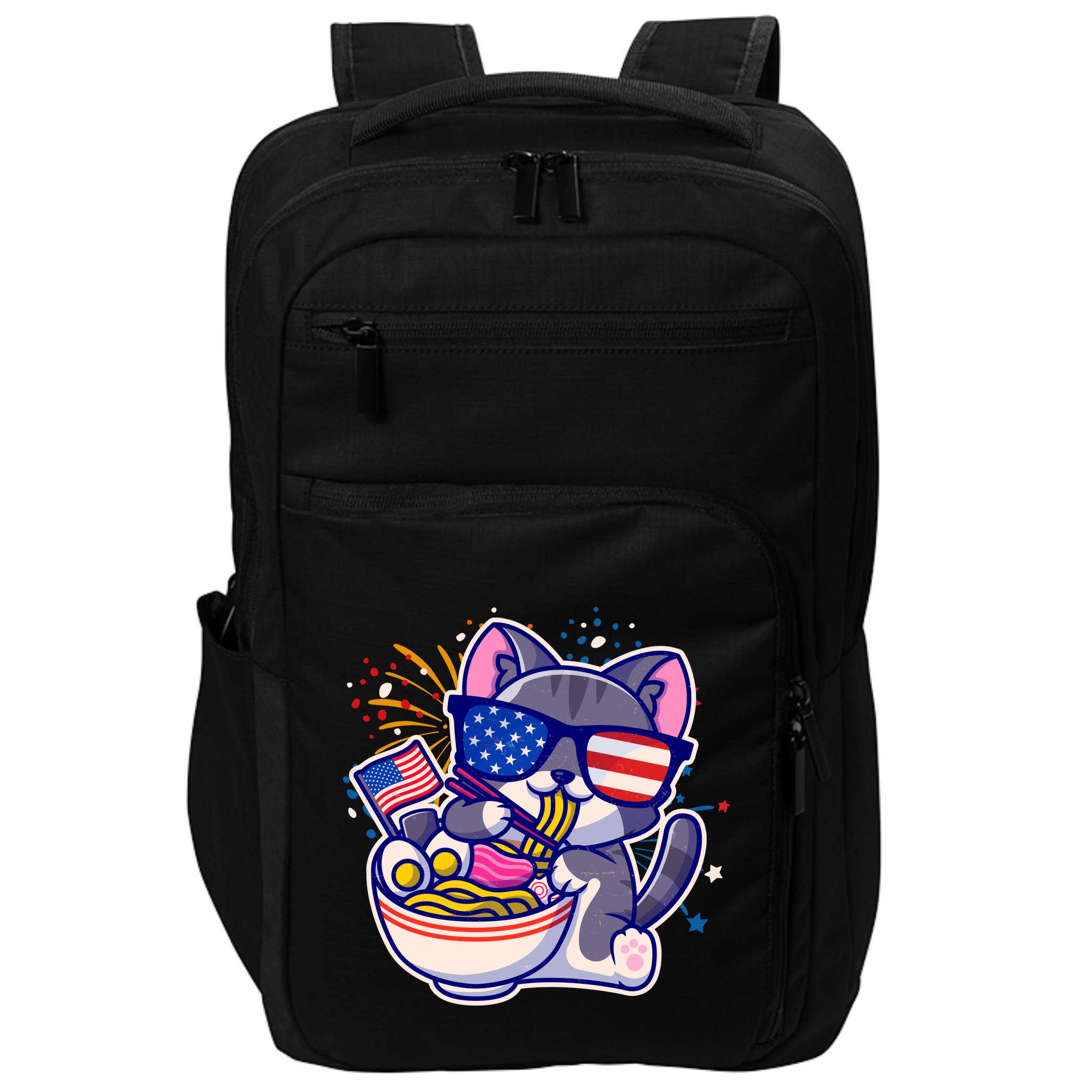 USA Ramen Bowl Kitty America Impact Tech Backpack