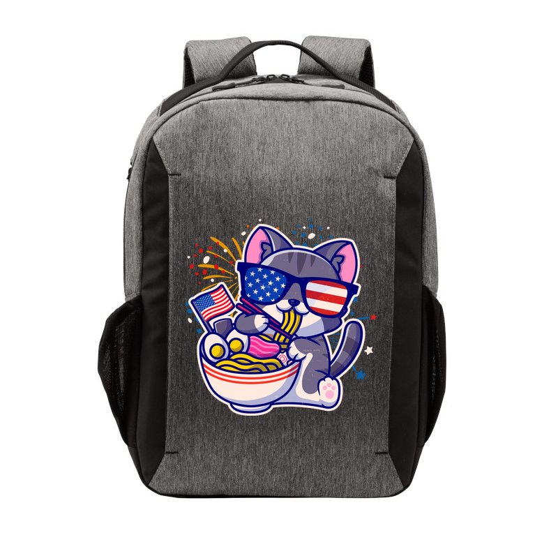 USA Ramen Bowl Kitty America Vector Backpack