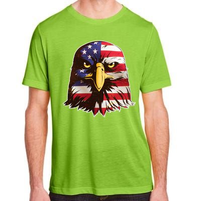 USA Red White And Blue Bald Eagle Adult ChromaSoft Performance T-Shirt