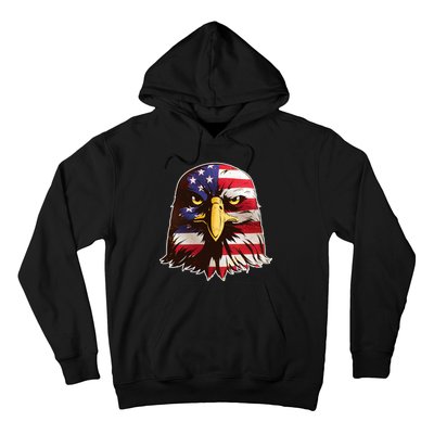 USA Red White And Blue Bald Eagle Hoodie