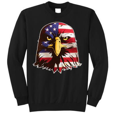 USA Red White And Blue Bald Eagle Sweatshirt