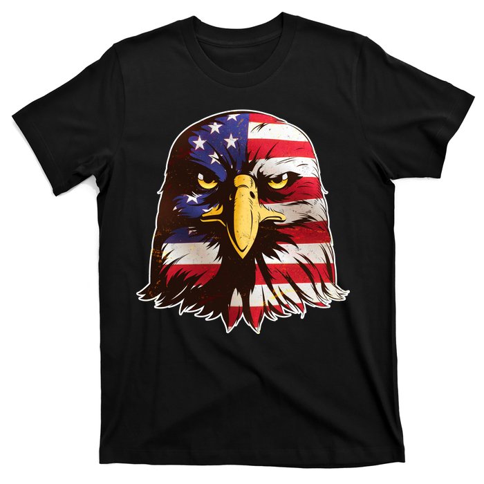 USA Red White And Blue Bald Eagle T-Shirt