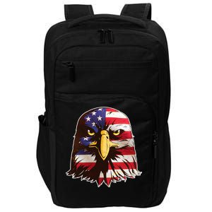 USA Red White And Blue Bald Eagle Impact Tech Backpack