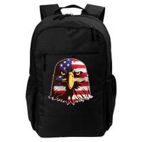 USA Red White And Blue Bald Eagle Daily Commute Backpack