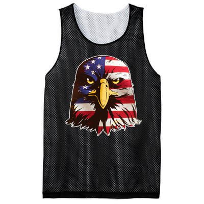 USA Red White And Blue Bald Eagle Mesh Reversible Basketball Jersey Tank