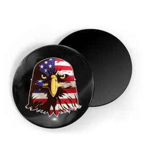 USA Red White And Blue Bald Eagle Magnet