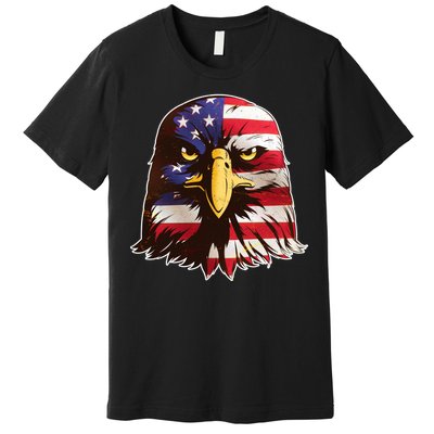 USA Red White And Blue Bald Eagle Premium T-Shirt