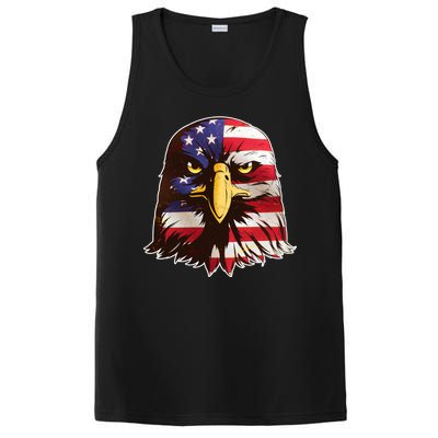 USA Red White And Blue Bald Eagle PosiCharge Competitor Tank