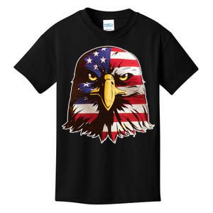 USA Red White And Blue Bald Eagle Kids T-Shirt