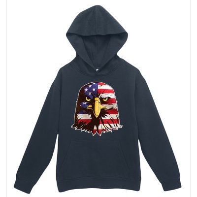 USA Red White And Blue Bald Eagle Urban Pullover Hoodie