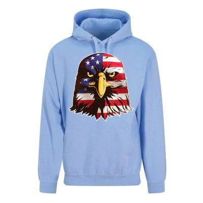 USA Red White And Blue Bald Eagle Unisex Surf Hoodie