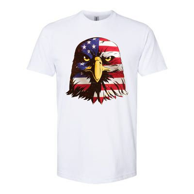 USA Red White And Blue Bald Eagle Softstyle® CVC T-Shirt