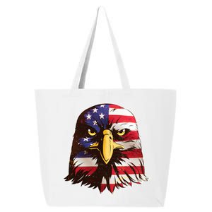 USA Red White And Blue Bald Eagle 25L Jumbo Tote