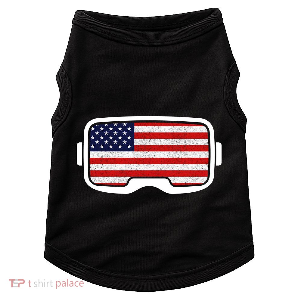 USA Retro Video Game Flag Doggie Tank
