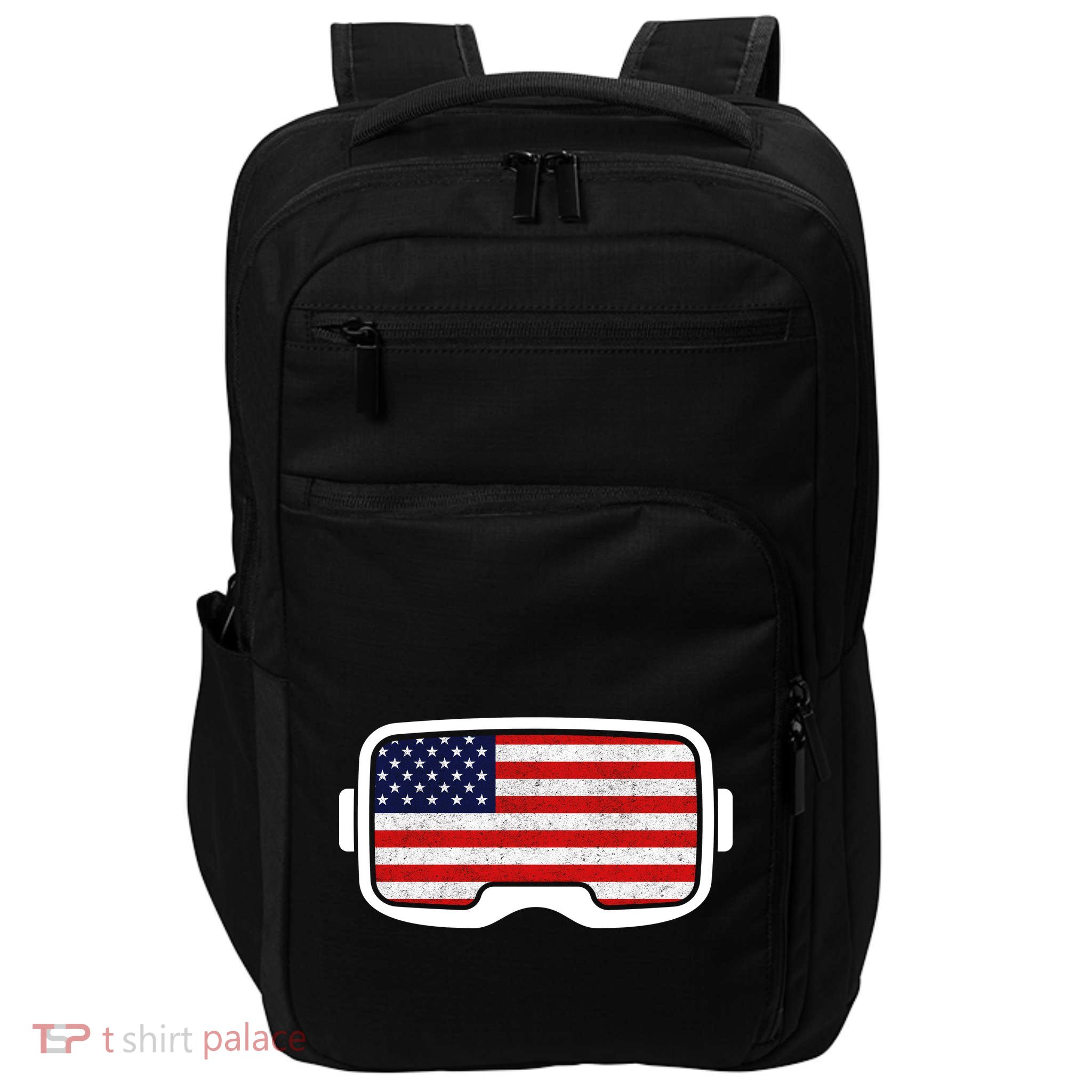 USA Retro Video Game Flag Impact Tech Backpack