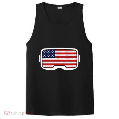 USA Retro Video Game Flag PosiCharge Competitor Tank