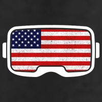 USA Retro Video Game Flag Golf Towel