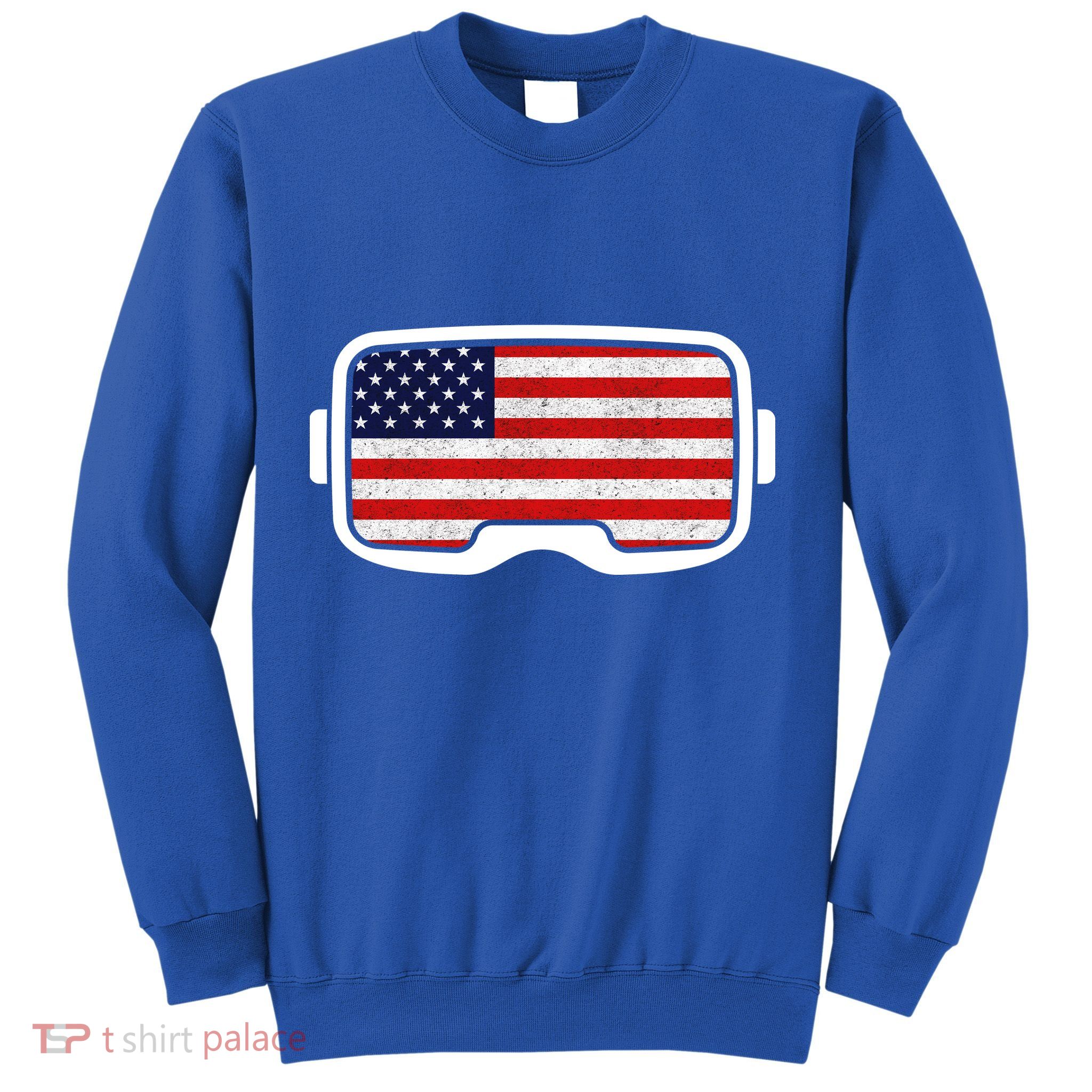 USA Retro Video Game Flag Sweatshirt