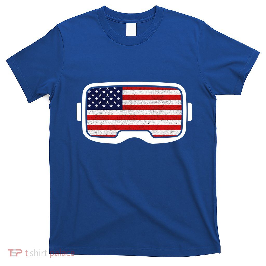 USA Retro Video Game Flag T-Shirt