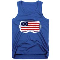 USA Retro Video Game Flag Tank Top