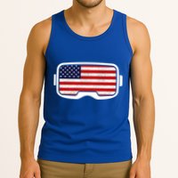 USA Retro Video Game Flag Tank Top