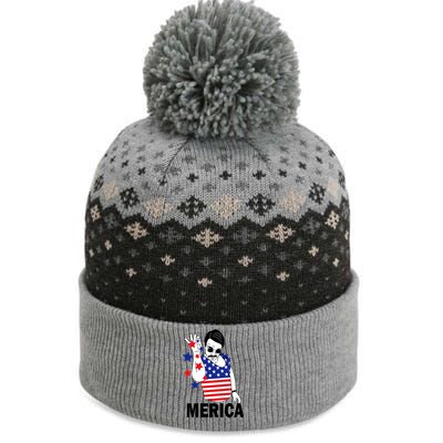 USA Salt Bae Merica The Baniff Cuffed Pom Beanie