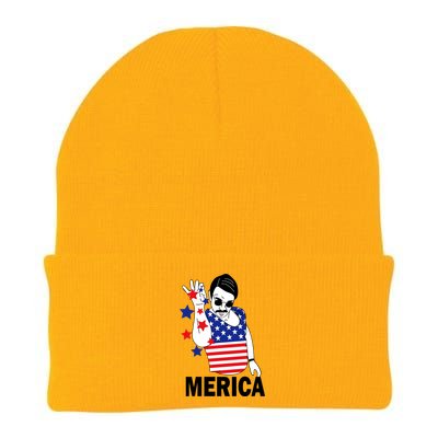 USA Salt Bae Merica Knit Cap Winter Beanie