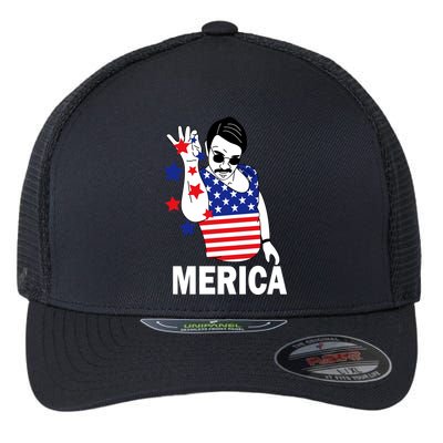 USA Salt Bae Merica Flexfit Unipanel Trucker Cap