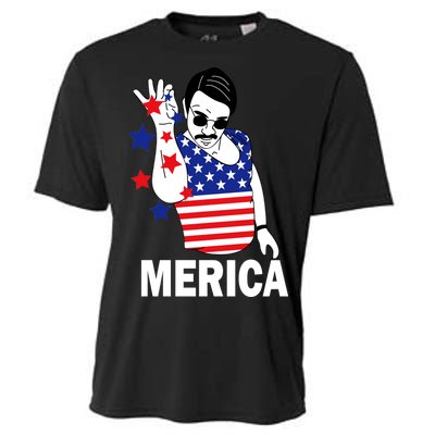 USA Salt Bae Merica Cooling Performance Crew T-Shirt