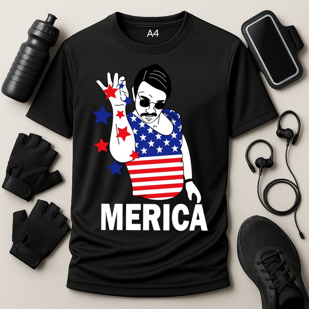 USA Salt Bae Merica Cooling Performance Crew T-Shirt