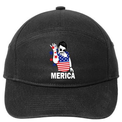 USA Salt Bae Merica 7-Panel Snapback Hat