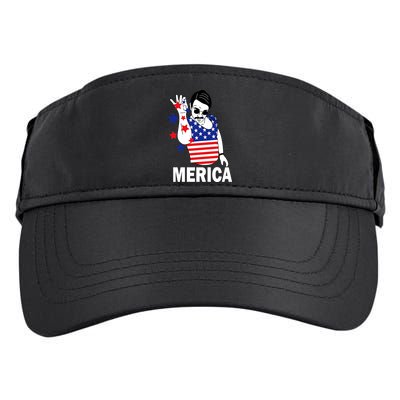 USA Salt Bae Merica Adult Drive Performance Visor