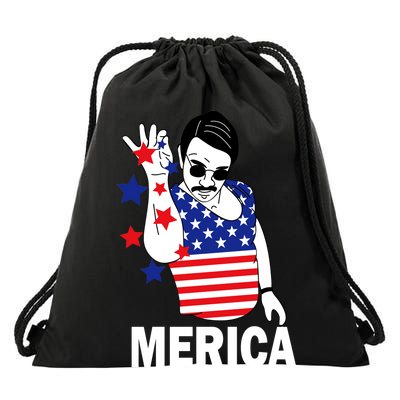 USA Salt Bae Merica Drawstring Bag