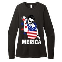 USA Salt Bae Merica Womens CVC Long Sleeve Shirt