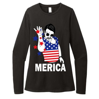 USA Salt Bae Merica Womens CVC Long Sleeve Shirt