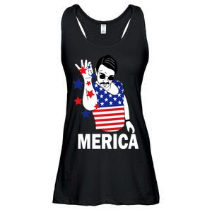 USA Salt Bae Merica Ladies Essential Flowy Tank